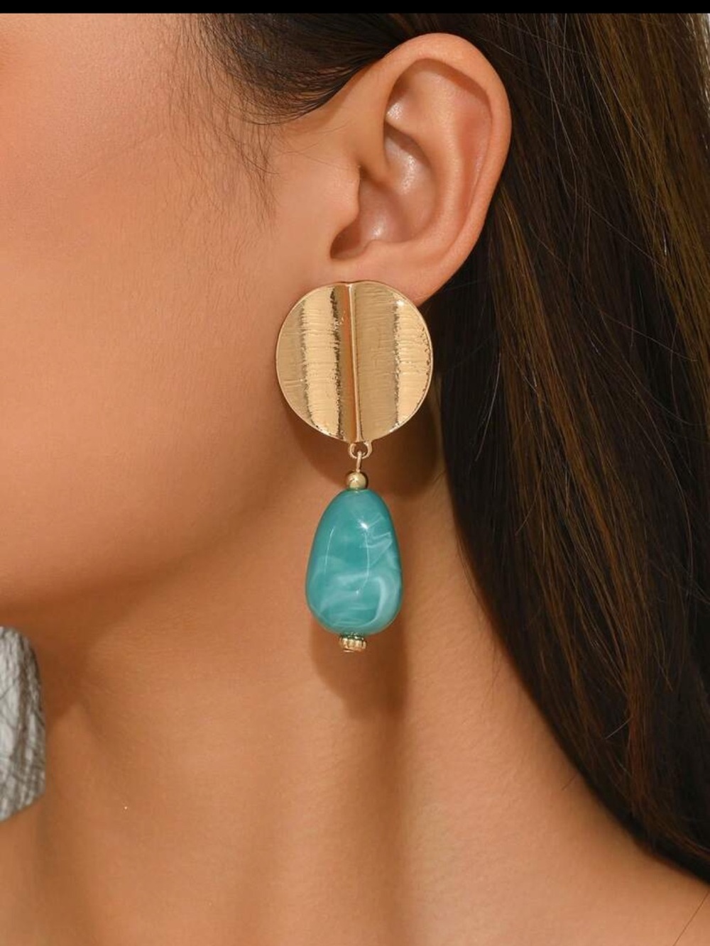 Bohemian Summer Turquoise Bead Drop Earrings NEW 🏷️